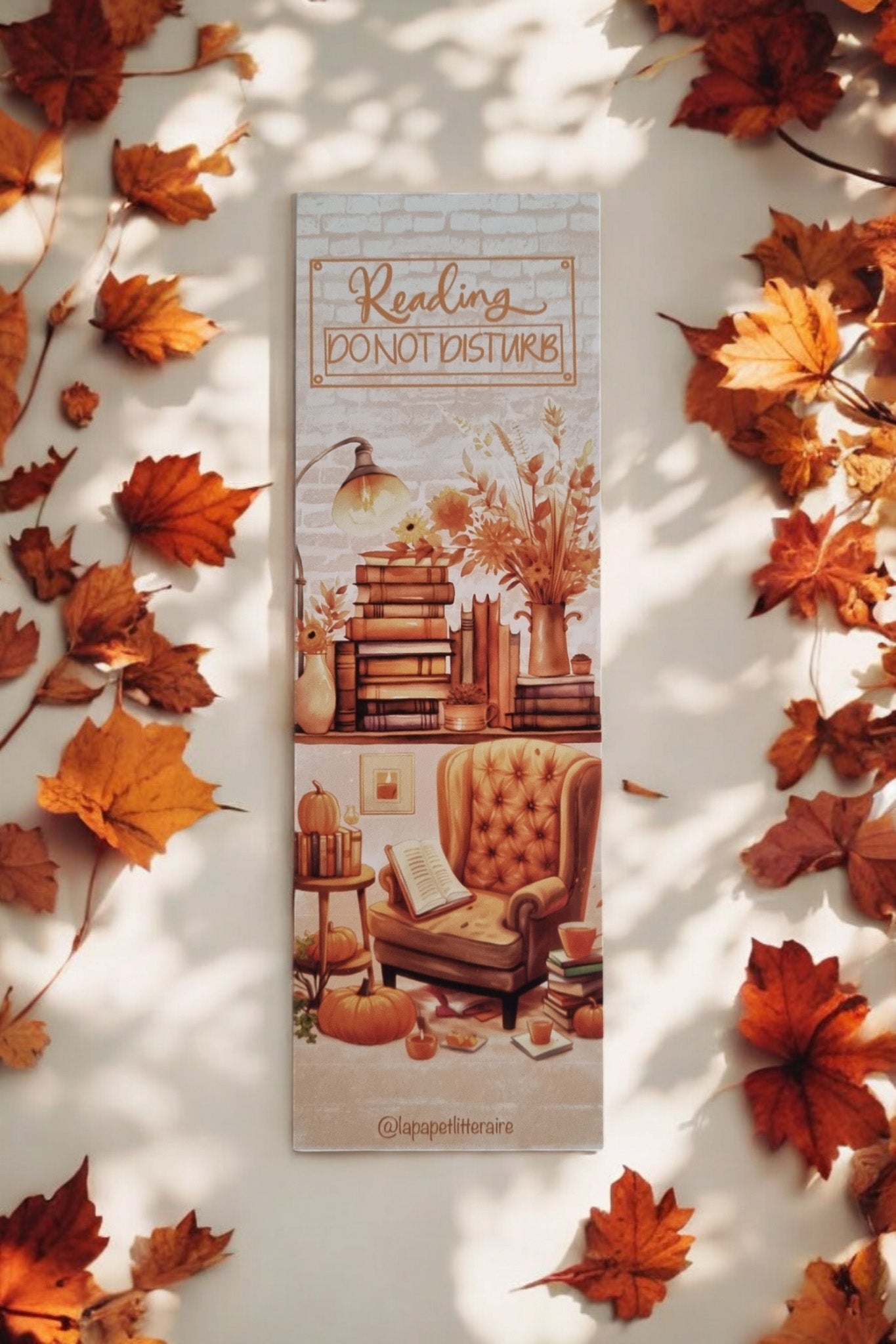 Marque - page d'automne - Reading do not disturb - La Papet' Littéraire