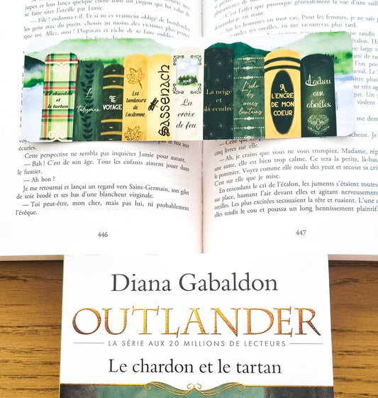 Marque-page Outlander-Les livres de la saga - La Papet' Littéraire
