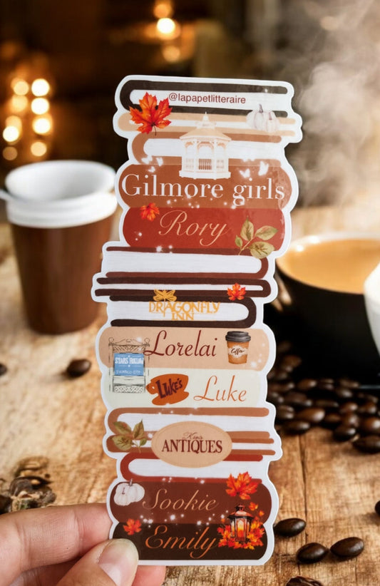 Marque - page - Pile de livres Gilmore Girls - La Papet' Littéraire