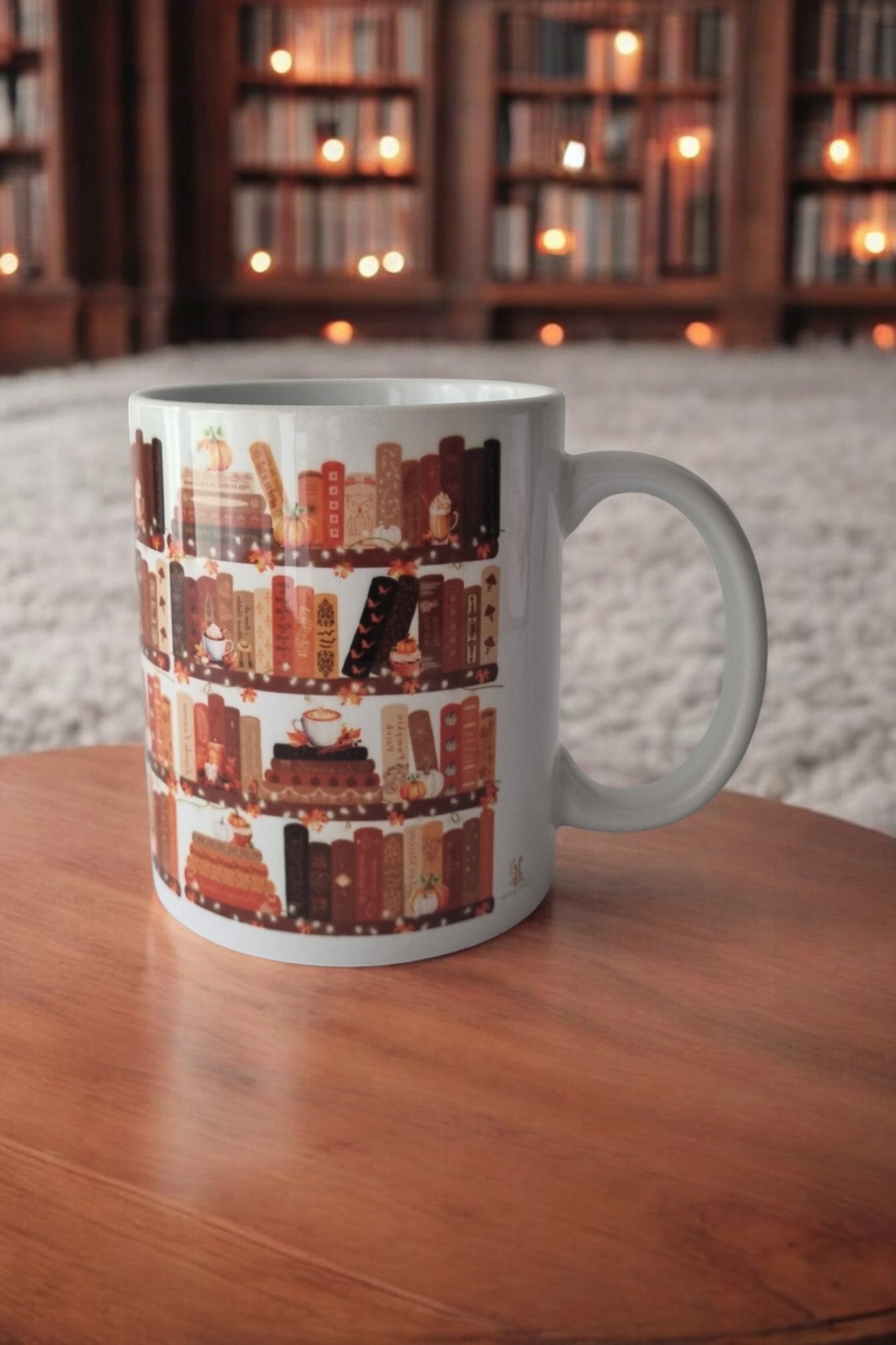 Mug - Bibliothèque de l'automne - La Papet' Littéraire