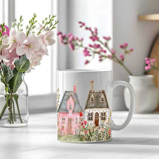 Mug Cottage fleuris - La Papet' Littéraire