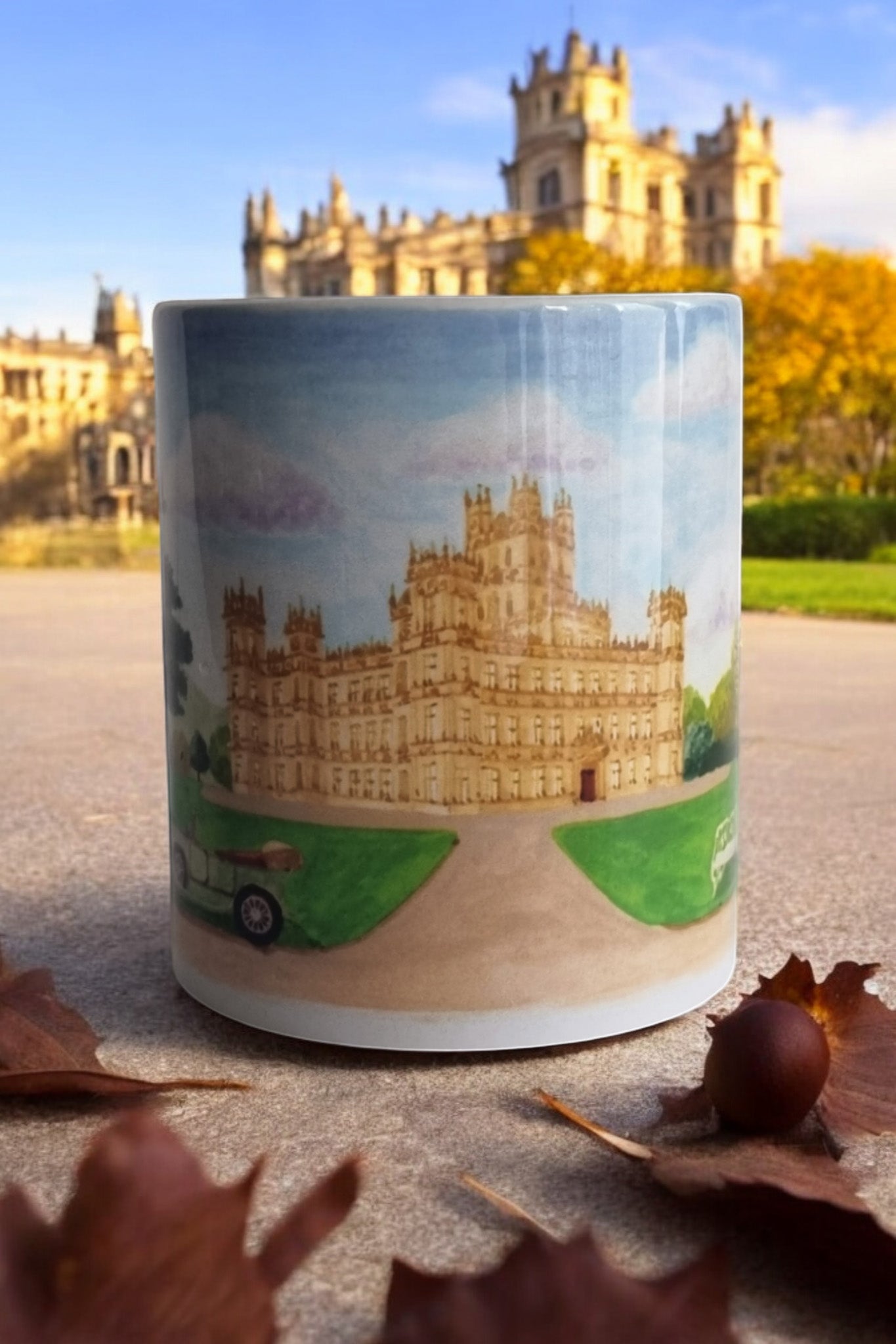 Mug illustré Downton Abbey - Mélanie Voituriez x La Papet' Littéraire - Edition limitée - La Papet' Littéraire