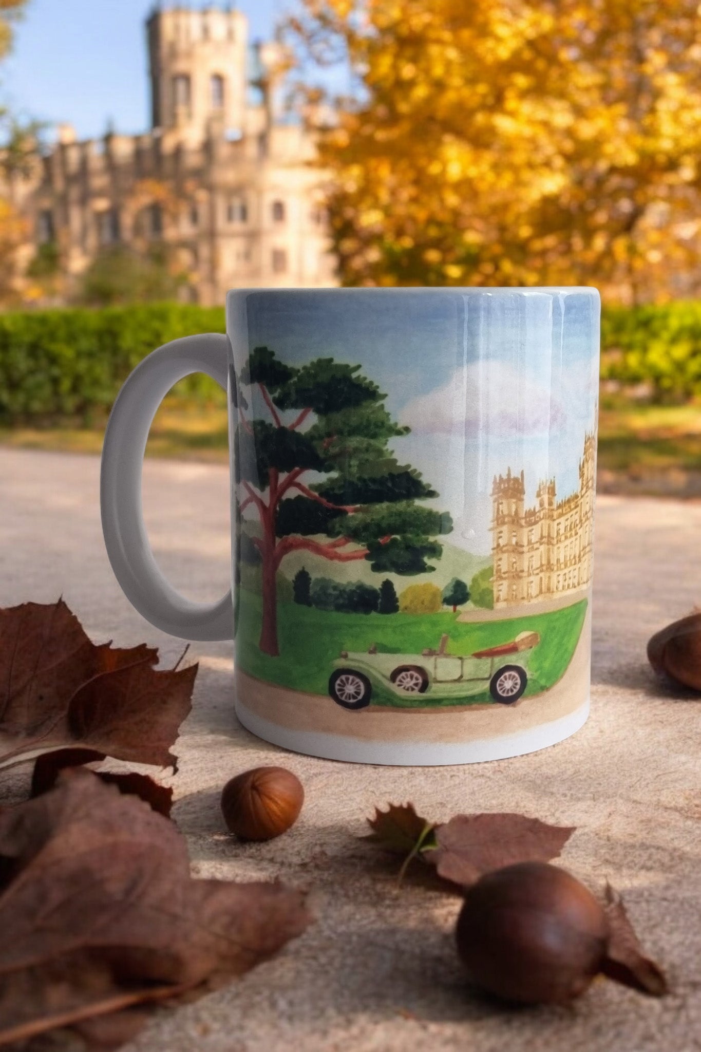 Mug illustré Downton Abbey - Mélanie Voituriez x La Papet' Littéraire - Edition limitée - La Papet' Littéraire