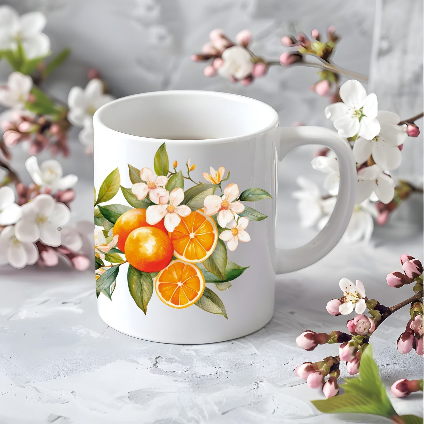 Mug Oranges - La Papet' Littéraire