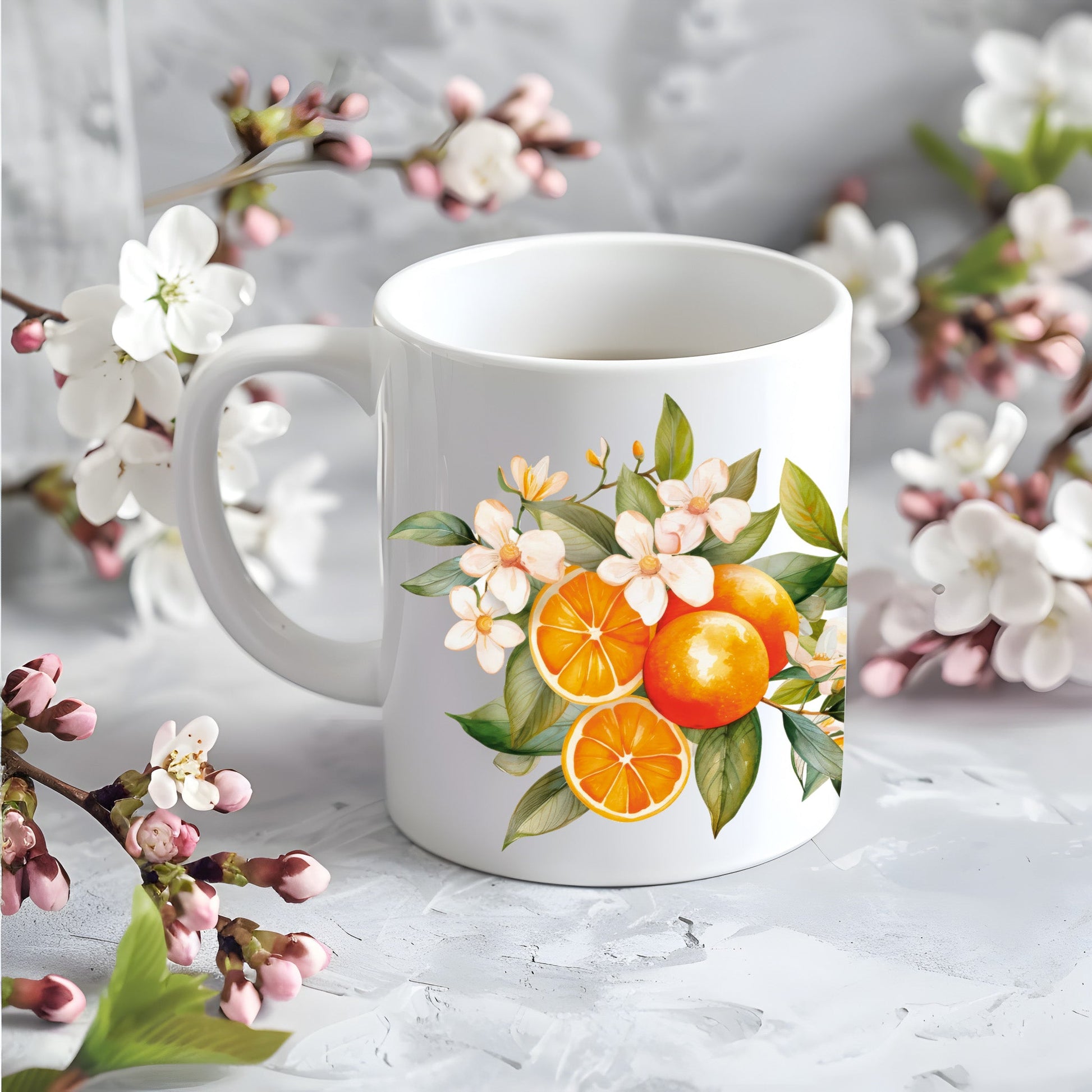 Mug Oranges - La Papet' Littéraire