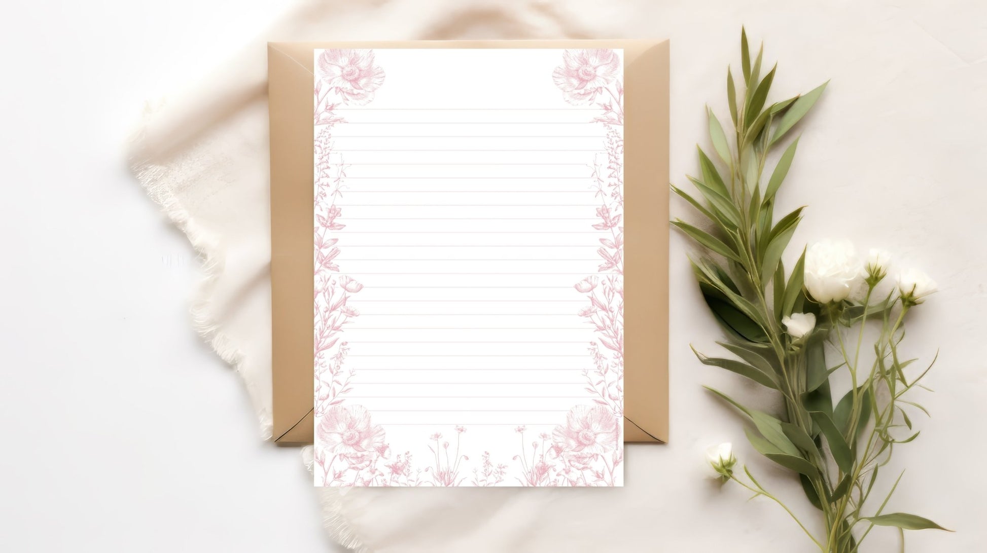 Papier à lettre à imprimer Jane Austen - La Papet' Littéraire