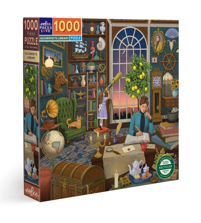 Puzzle 1000 pièces - Alchemist's Library - Eeboo - La Papet' Littéraire