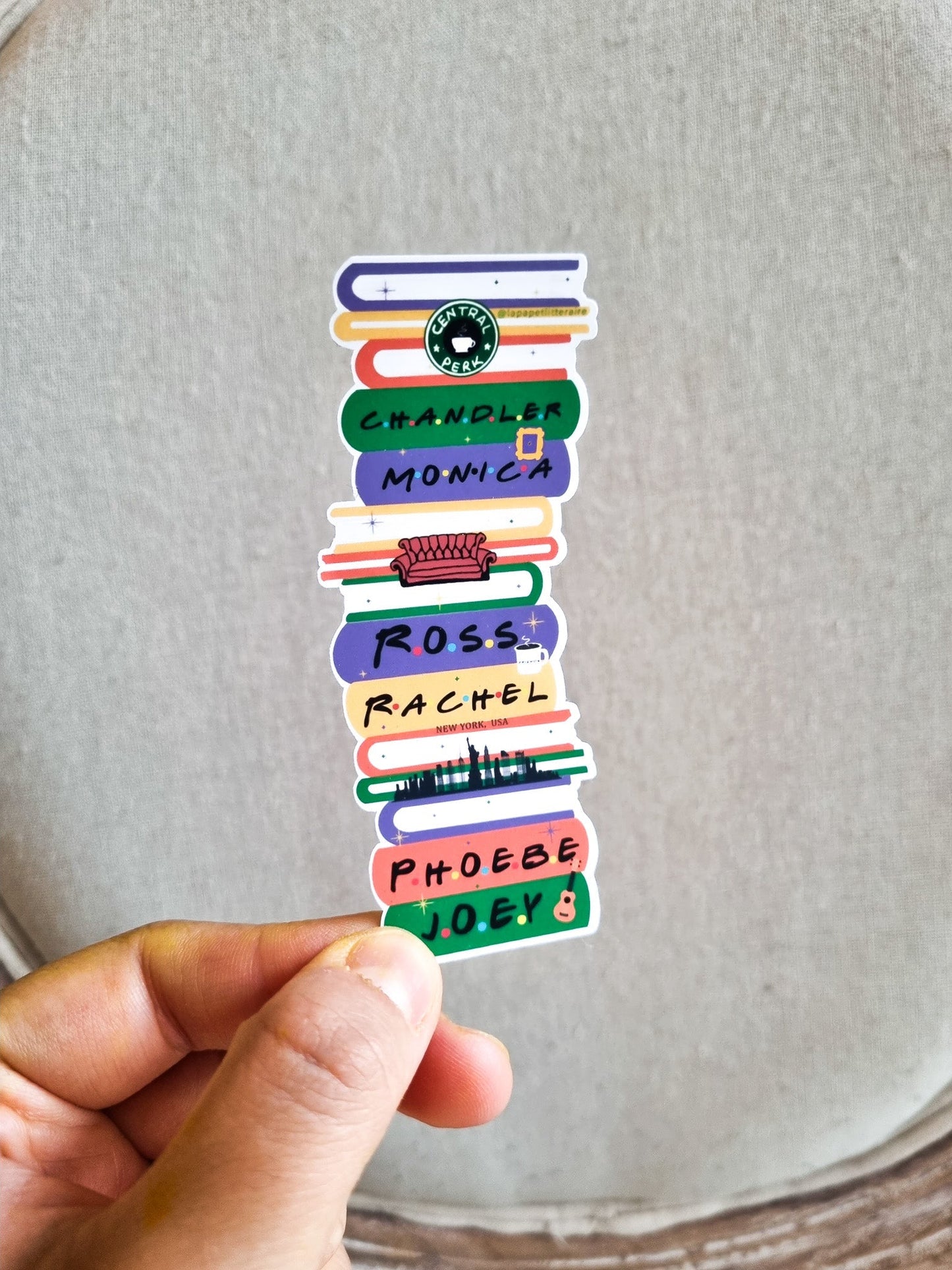 Stickers Piles de livres : Bridgerton, Anne de Green Gables, Outlander, Gilmore Girls, Friends - La Papet' Littéraire
