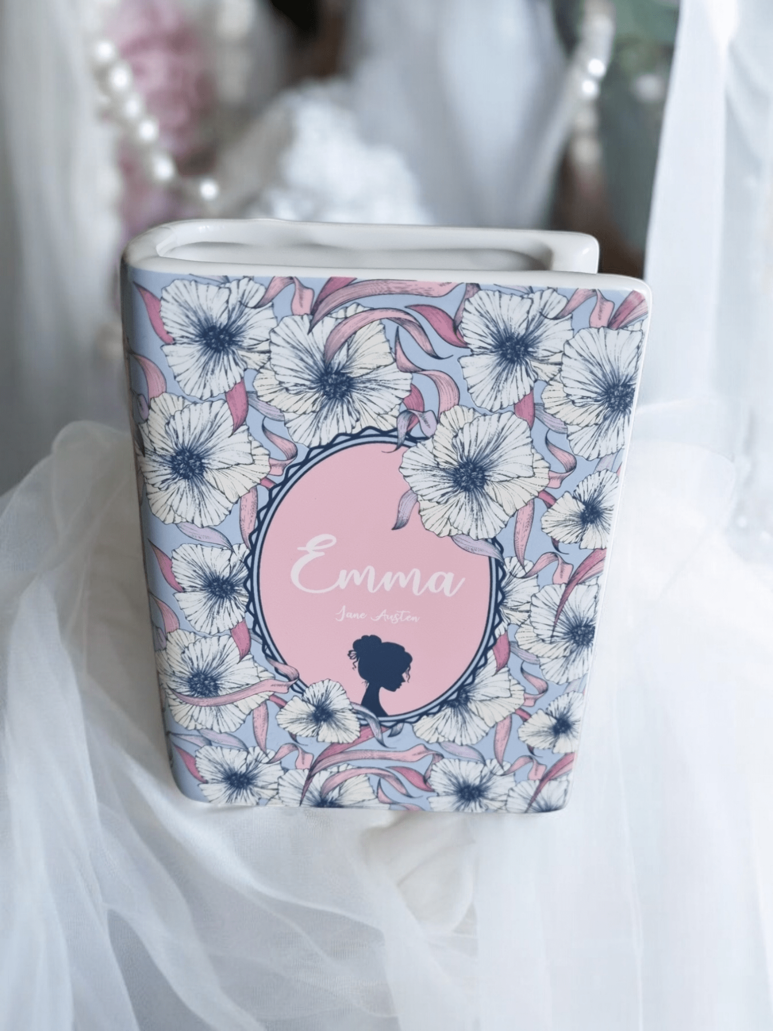 Vase littéraire Emma de Jane Austen (petit format) - La Papet' Littéraire